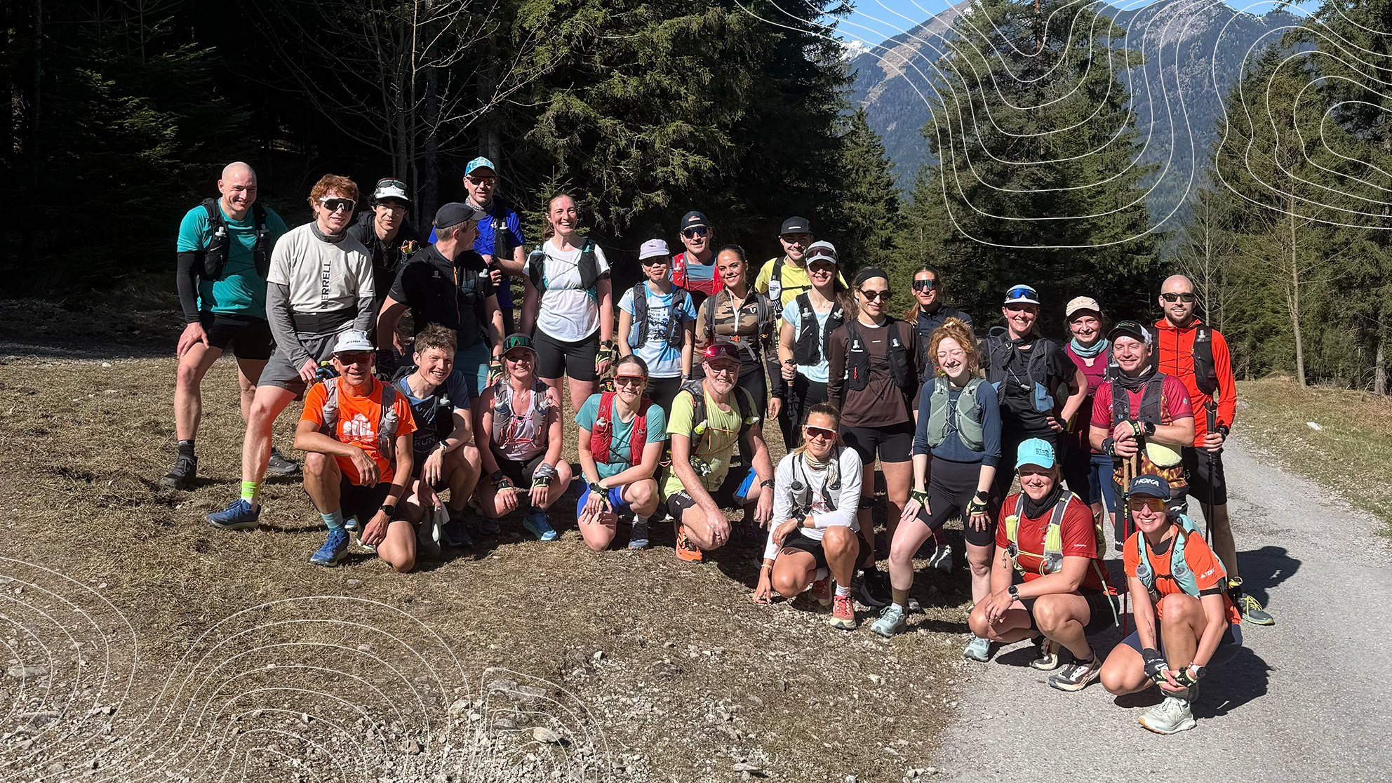SOYL Trailrunning Community bei einem gemeinsamen Lauf in den Bergen